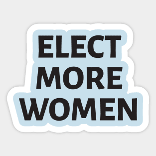 Elect More Women Sticker